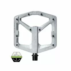 Crankbrothers Stamp 2 MTB-Pedal Large Raw Silver