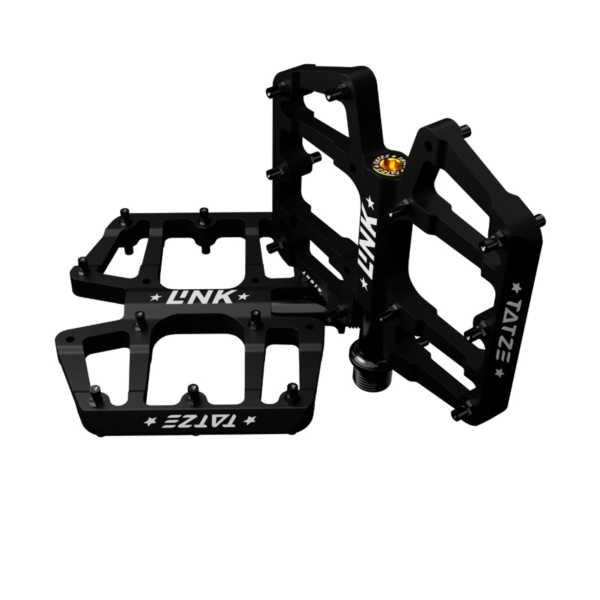 Tatze LINK Titan Schwarz MTB-Plattform-Pedal 4 Tatze LINK Titan Schwarz MTB-Plattform-Pedal – Bild 2