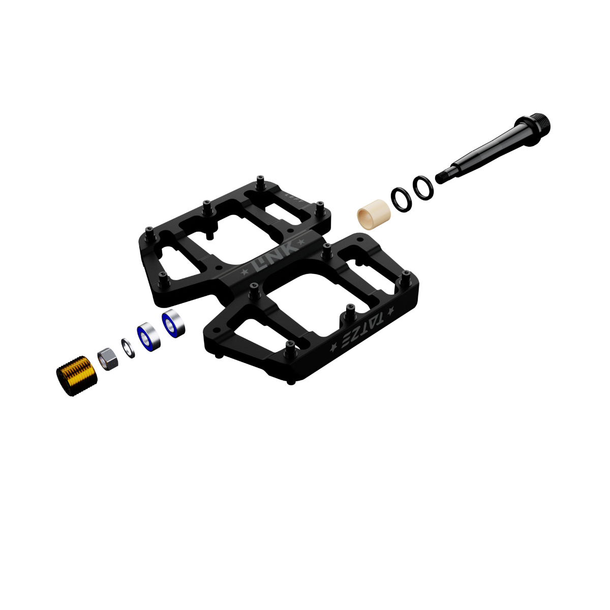 Tatze LINK Titan Schwarz MTB-Plattform-Pedal 5 Tatze LINK Titan Schwarz MTB-Plattform-Pedal – Bild 3